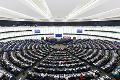 Пленарната зала на Европейския парламент в Страсбург